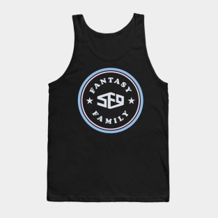 SF9 fantasy family logo typography dark Tank Top